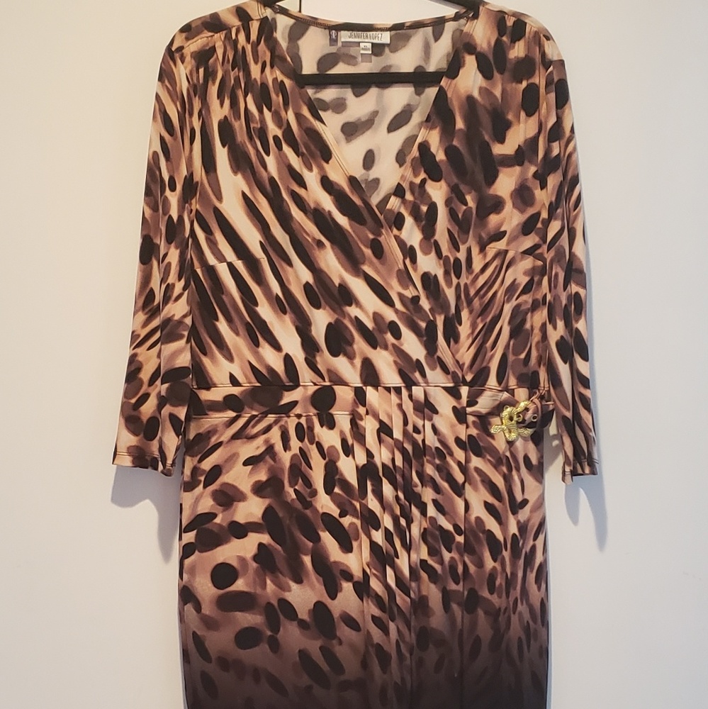 JLO faux wrap dress